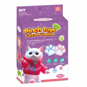 KOCIA ŁAPKA Zestaw DIY do tworzenia gniotków antystresowych z akcesoriami